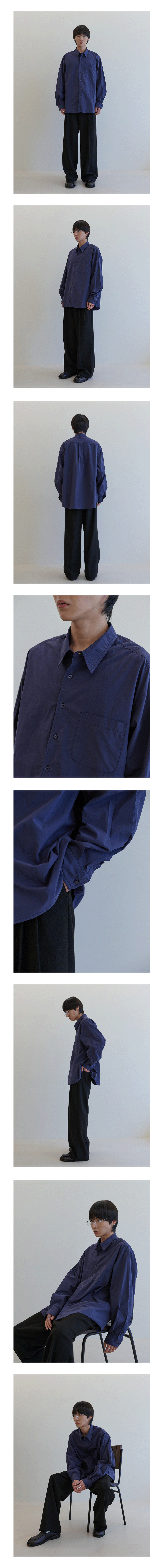 ★MUSINSA STANDARD★ Relaxed Soft Poplin Officer Shirt Navy MUSINSA | MUSINSA STANDARD Relaxed Soft Poplin Shirt [Navy]